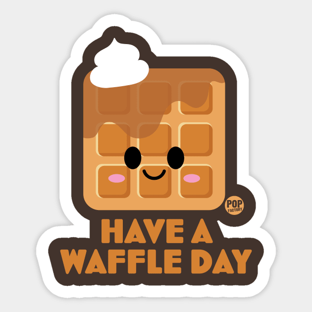 WAFFLE DAY Sticker by toddgoldmanart